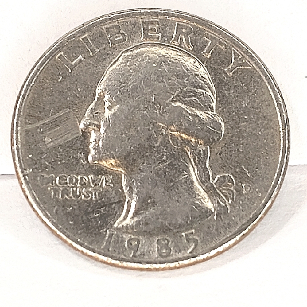 1985 D Error Liberty Quarter